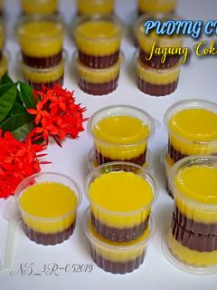 Foto resep Puding Cup Jagung Coklat