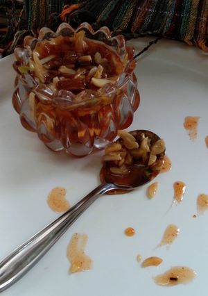 A picture of Dry fruits pickle.