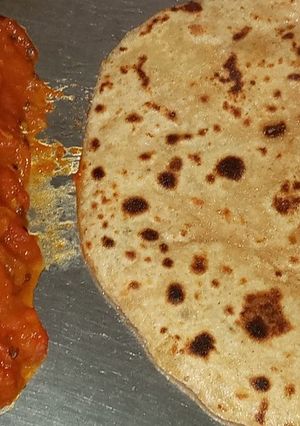 A picture of Potato paratha.