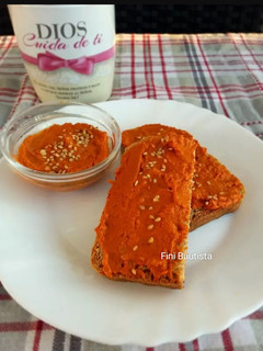 Una foto de Paté de pimientos (vegano)