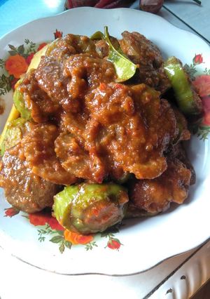 Foto resep Rendang jengkol terong