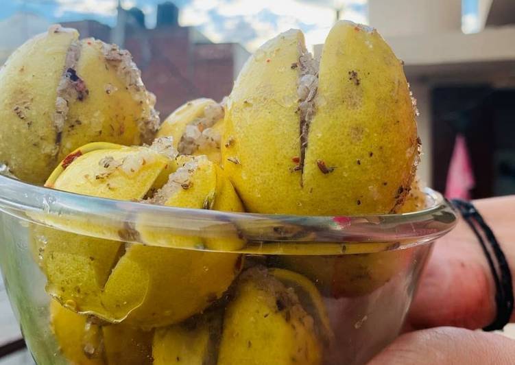 Recipe of Homemade Mom made lemon pickle