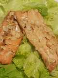 Salmone in crosta di mandorle