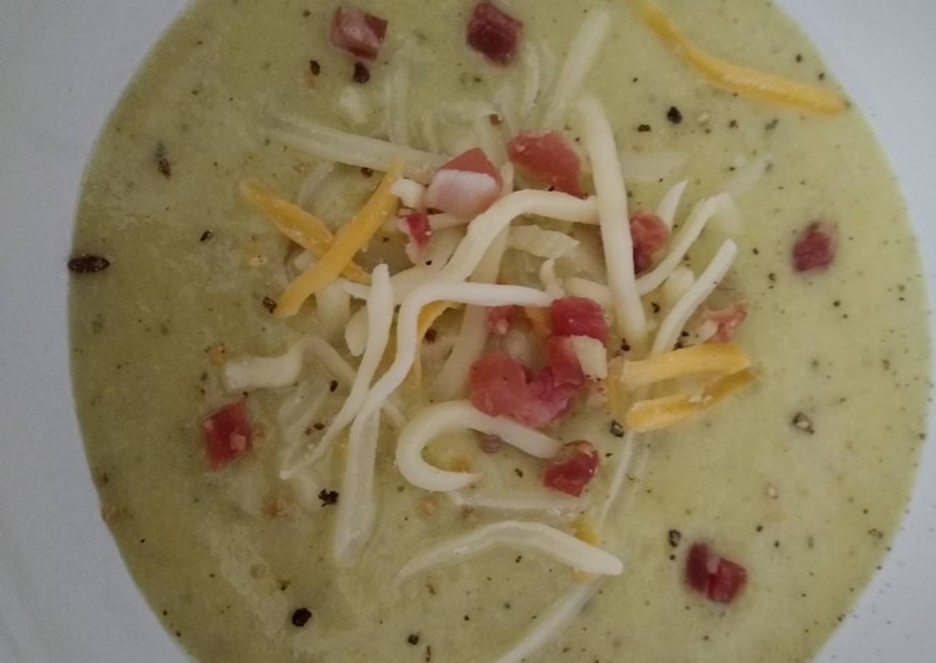 Crema de calabacín y puerros