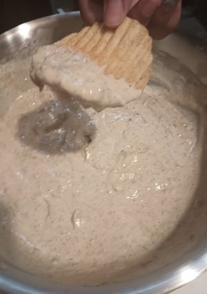 A picture of Smoked Pickled Herring Dip.