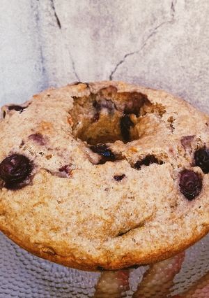 Una foto de Budín de arándanos (vegano)