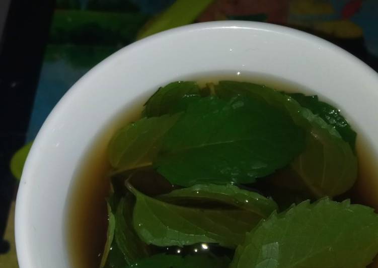 Masakan Unik Minuman sehat daun mint Ala Warung