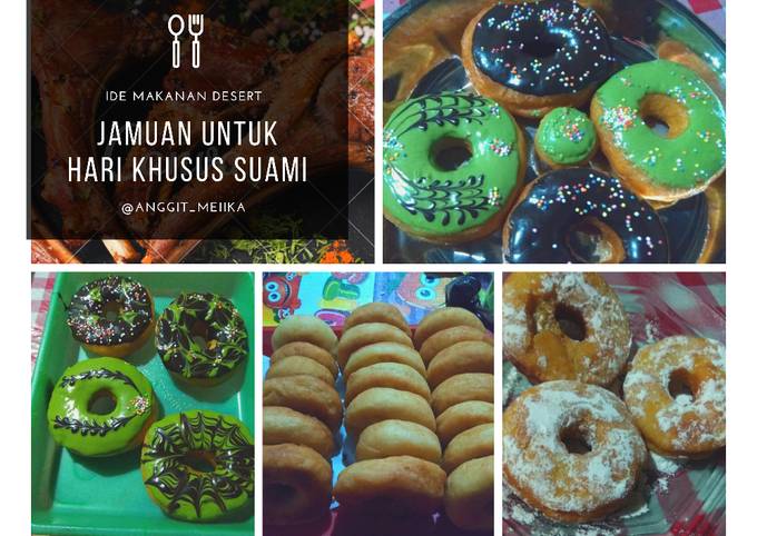 Donat kentang lembut toping glaze