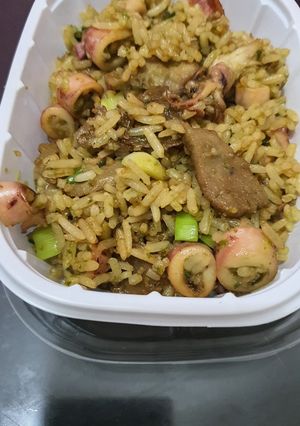 Foto resep Nasi goreng cumi cabe ijo + bakso