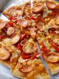 Pizza mozzarella sosis