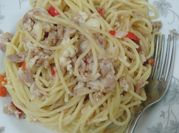 Gambar spageti tuna