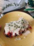 Musaka con bechamel integral y parmesano