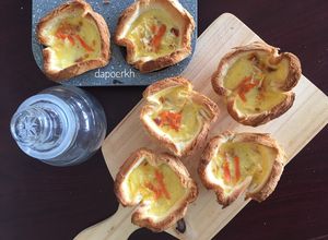 Foto resep Simple Quiche ala Roti Tawar