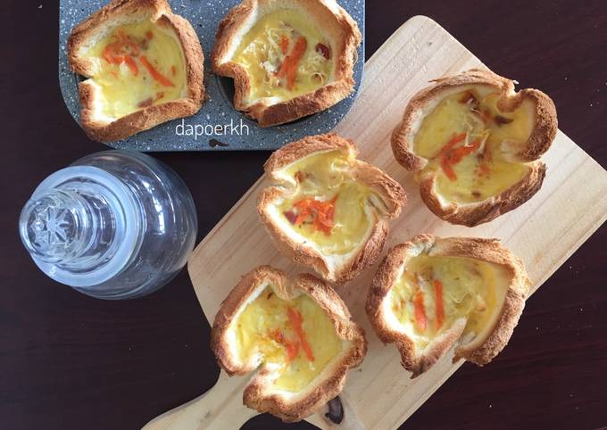 Simple Quiche ala Roti Tawar