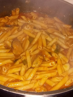Una foto de Macarrones con mejillones