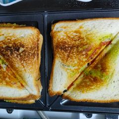 Bread masala sandwich A picture of Bread masala sandwich.