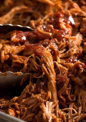 Une photo de Pulled pork : porc effiloché au barbecue