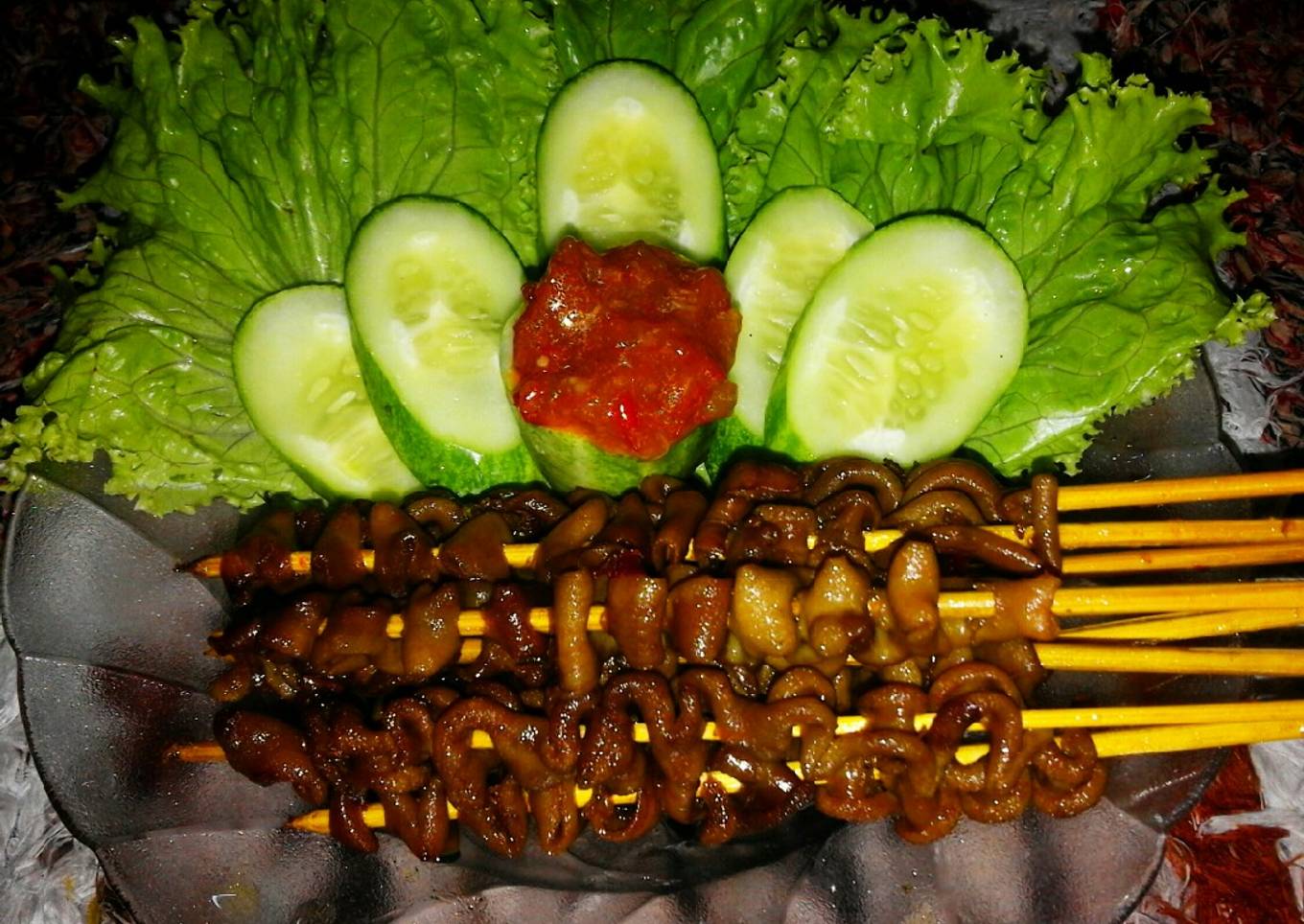 Sate Usus Goreng