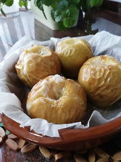 Una foto de Manzanas asadas