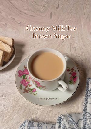 Foto resep Creamy Milk Tea Brown Sugar