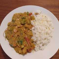 Una foto de Curry de verduras