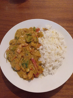 Una foto de Curry de verduras