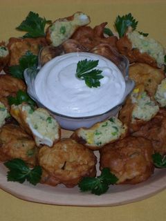 Tojásos-újhagymás puffancs recept fotója