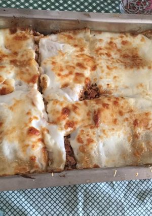 Una foto de Lasaña casera a la boloñesa!