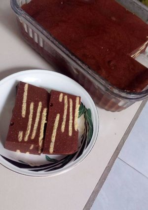 Foto resep Puding coklat lapis biskuit