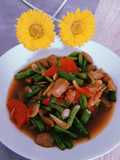 Tumis buncis baso
