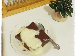 Foto resep Pudding Chocolate with Vla Cream Cheese