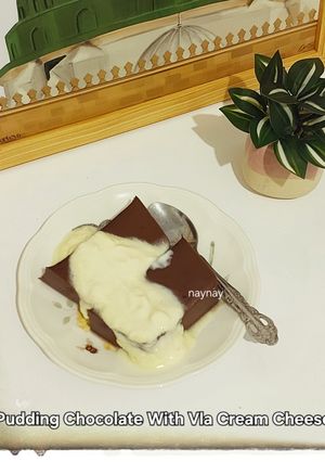 Foto resep Pudding Chocolate with Vla Cream Cheese