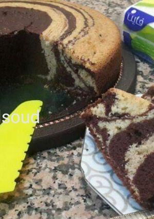 صورة لوصفة الكيكة الرخامية 🎂