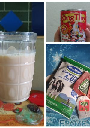 Hình của món Trà sữa vị đào.