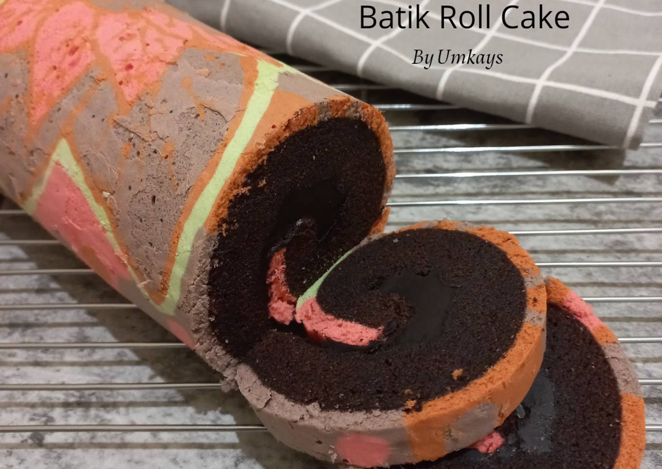 Brownies Kukus Batik Roll cake