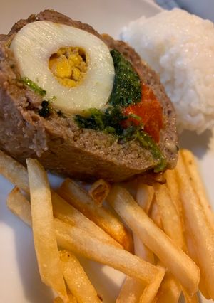 Una foto de Pan de carne relleno
