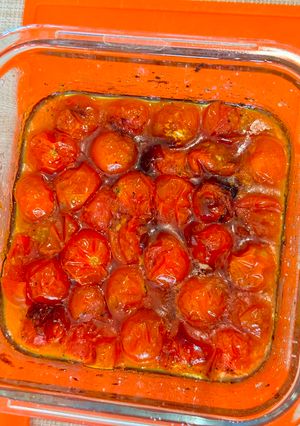Foto de Tomate cherry confitados na air fryer