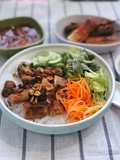 Bún Thịt Nướng Chả Giò (Vietnamese Grilled Pork & Egg Roll Vermicelli Bowl)
