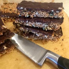 A picture of Low Carb Coconut Granola Bars.