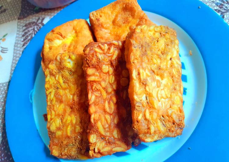 Tempe tahu goreng ungkep