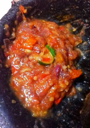 Foto resep Sambal terasi jeruk limau