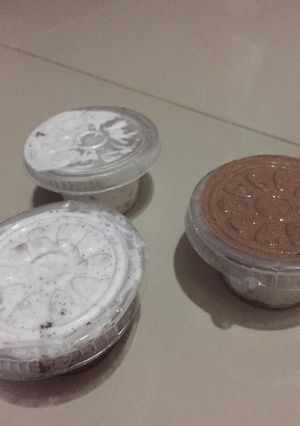 Foto resep Es krim coklat mix vanila oreo