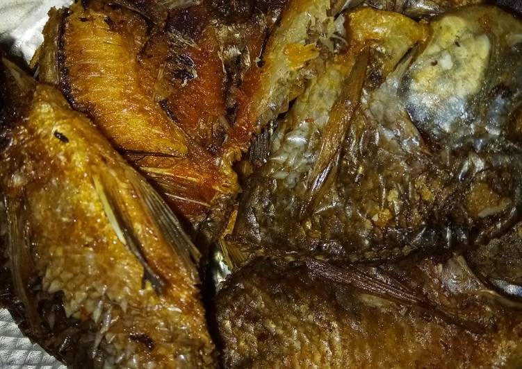 Ikan goreng simpel, gurih, garing mantulll