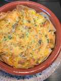 Cestitas rellenas de tortilla de bacalao