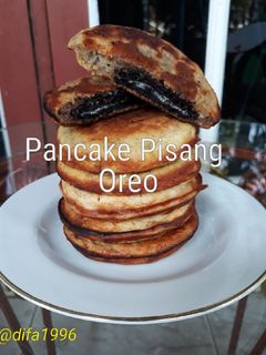 Foto resep Pancake Pisang Oreo