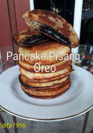 Foto resep Pancake Pisang Oreo