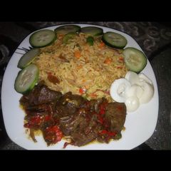 A picture of Fried rice d souce din hanta.