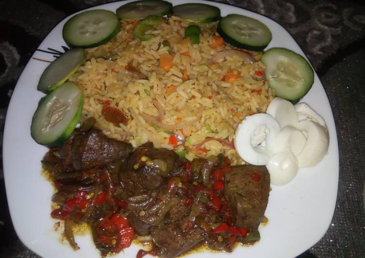 How to Prepare Homemade Fried rice d souce din hanta