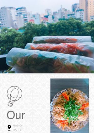 Hình của món Gỏi thính chay.
