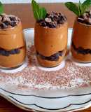 Shot de mousse de dulce de leche con chispas de chocolate 🇺🇾